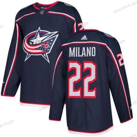 Adidas Columbus Blue Jackets #22 Sonny Milano Laivastonsininen Sininen Kotiottelu Aito Ommeltu NHL Paita – Miesten