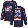 Adidas Columbus Blue Jackets #22 Sonny Milano Laivastonsininen Sininen Kotiottelu Aito USA Flag Ommeltu NHL Paita – Nuoret