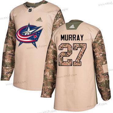 Adidas Columbus Blue Jackets #27 Ryan Murray Maastokuvio Aito 2017 Veterans Day Ommeltu NHL Paita – Miesten