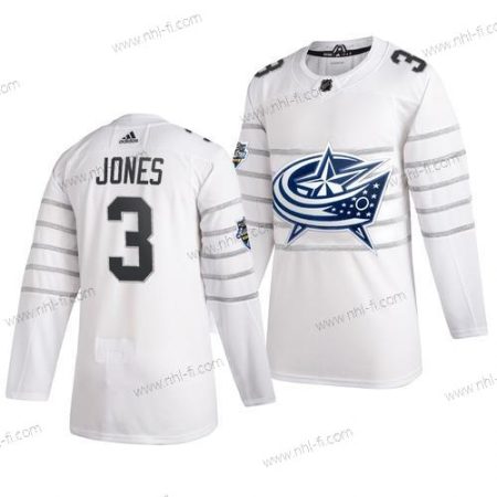 Adidas Columbus Blue Jackets #3 Seth Jones Valkoinen 2020 NHL All-Star Game Paita – Miesten