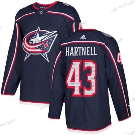 Adidas Columbus Blue Jackets #43 Scott Hartnell Laivastonsininen Sininen Kotiottelu Aito Ommeltu NHL Paita – Nuoret