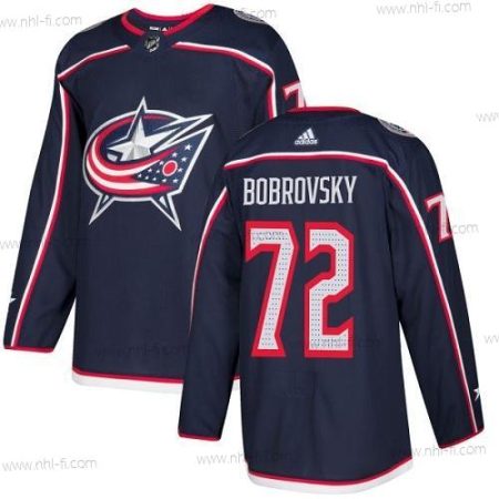 Adidas Columbus Blue Jackets #72 Sergei Bobrovsky Laivastonsininen Sininen Kotiottelu Aito Ommeltu NHL Paita – Nuoret