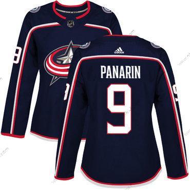 Adidas Columbus Blue Jackets #9 Artemi Panarin Laivastonsininen Sininen Kotiottelu Aito Ommeltu NHL Paita – Naisten