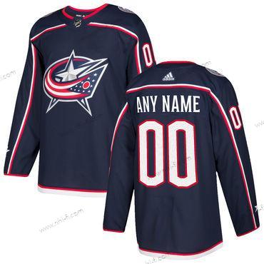 Adidas Columbus Blue Jackets Räätälöidyt Laivastonsininen Sininen Kotiottelu Ommeltu NHL Jääkiekko Paita – Miesten