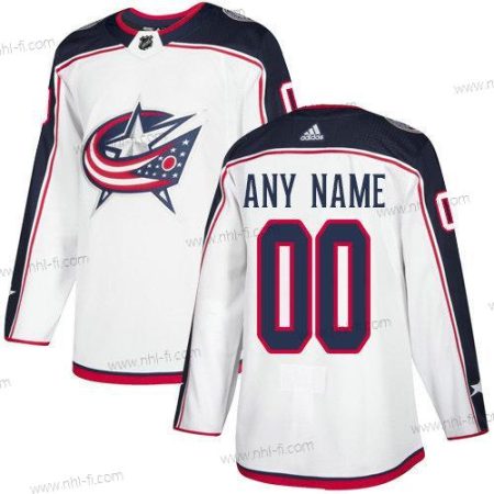 Adidas Columbus Blue Jackets Räätälöidyt NHL Aito Valkoinen Paita – Miesten