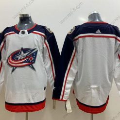 Adidas Columbus Blue Jackets Tyhjä Valkoinen Paita – Miesten