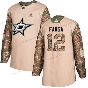 Adidas Dallas Stars #12 Radek Faksa Maastokuvio Aito 2017 Veterans Day Ommeltu NHL Paita – Miesten