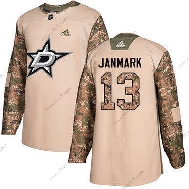 Adidas Dallas Stars #13 Mattias Janmark Maastokuvio Aito 2017 Veterans Day Ommeltu NHL Paita – Miesten