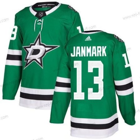 Adidas Dallas Stars #13 Mattias Janmark Vihreä Kotiottelu Aito Ommeltu NHL Paita – Nuoret