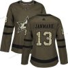 Adidas Dallas Stars #13 Mattias Janmark Vihreä Salute to Service Ommeltu NHL Paita – Naisten