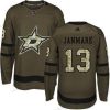 Adidas Dallas Stars #13 Mattias Janmark Vihreä Salute to Service Ommeltu NHL Paita – Nuoret