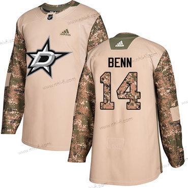 Adidas Dallas Stars #14 Jamie Benn Maastokuvio Aito 2017 Veterans Day Ommeltu NHL Paita – Miesten