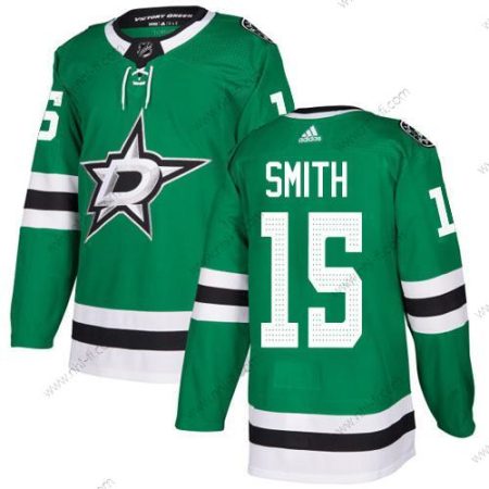 Adidas Dallas Stars #15 Bobby Smith Vihreä Kotiottelu Aito Ommeltu NHL Paita – Miesten