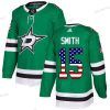 Adidas Dallas Stars #15 Bobby Smith Vihreä Kotiottelu Aito USA Flag Ommeltu NHL Paita – Miesten