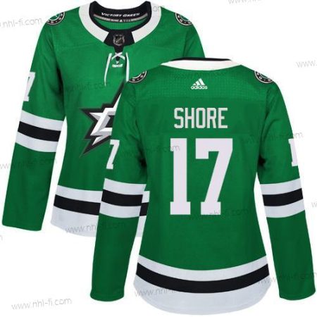 Adidas Dallas Stars #17 Devin Shore Vihreä Kotiottelu Aito Ommeltu NHL Paita – Naisten