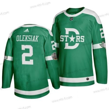 Adidas Dallas Stars 2 Jamie Oleksiak Vihreä 2020 Talvi Klassinen Paita – Miesten