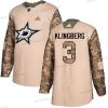 Adidas Dallas Stars #3 John Klingberg Maastokuvio Aito 2017 Veterans Day Ommeltu NHL Paita – Nuoret