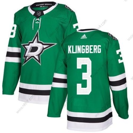 Adidas Dallas Stars #3 John Klingberg Vihreä Kotiottelu Aito Ommeltu NHL Paita – Nuoret