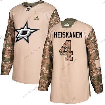 Adidas Dallas Stars #4 Miro Heiskanen Maastokuvio Aito 2017 Veterans Day Ommeltu NHL Paita – Miesten