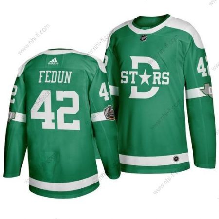 Adidas Dallas Stars 42 Taylor Fedun Vihreä 2020 Talvi Klassinen Paita – Miesten