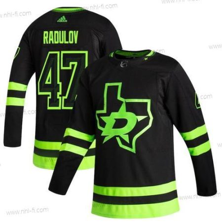 Adidas Dallas Stars #47 Alexander Radulov Musta 2020-21 Käänteinen Retro Vaihtopaita NHL Paita – Miesten