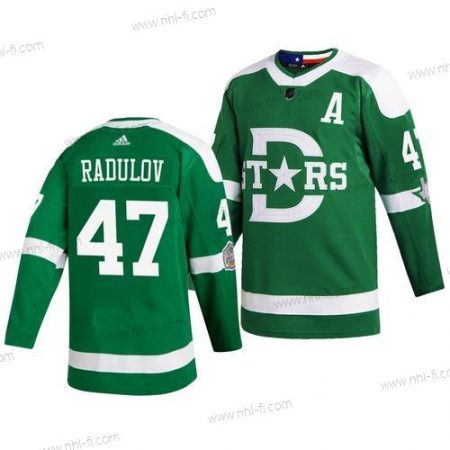 Adidas Dallas Stars 47 Alexander Radulov Vihreä 2020 Talvi Klassinen Paita – Miesten