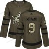 Adidas Dallas Stars #9 Mike Modano Vihreä Salute to Service Ommeltu NHL Paita – Naisten