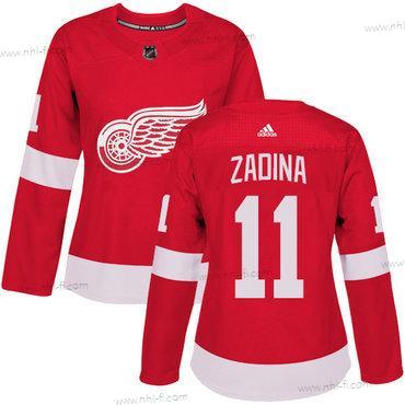 Adidas Detroit Red Wings #11 Filip Zadina Premier Punainen Kotiottelu Paita – Naisten