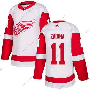 Adidas Detroit Red Wings #11 Filip Zadina Valkoinen Aito NHL Paita – Miesten