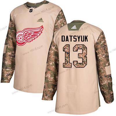 Adidas Detroit Red Wings #13 Pavel Datsyuk Maastokuvio Aito 2017 Veterans Day Ommeltu NHL Paita – Nuoret