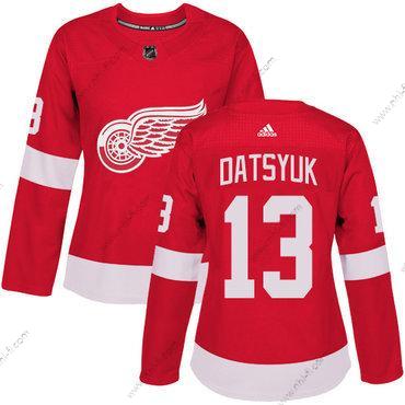 Adidas Detroit Red Wings #13 Pavel Datsyuk Punainen Kotiottelu Aito Ommeltu NHL Paita – Naisten