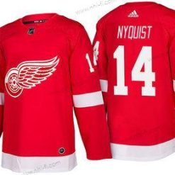 Adidas Detroit Red Wings #14 Gustav Nyquist Punainen Kotiottelu 2017-2018 Jääkiekko Ommeltu NHL Paita – Miesten