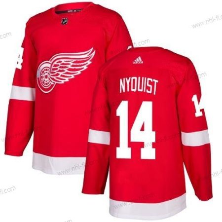 Adidas Detroit Red Wings #14 Gustav Nyquist Punainen Kotiottelu Aito Ommeltu NHL Paita – Nuoret