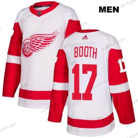 Adidas Detroit Red Wings #17 David Booth Valkoinen Kolmas Aito NHL Paita – Miesten