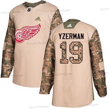 Adidas Detroit Red Wings #19 Steve Yzerman Maastokuvio Aito 2017 Veterans Day Ommeltu NHL Paita – Miesten