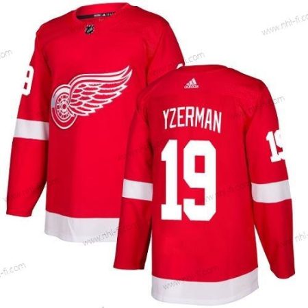 Adidas Detroit Red Wings #19 Steve Yzerman Punainen Kotiottelu Aito Ommeltu NHL Paita – Miesten