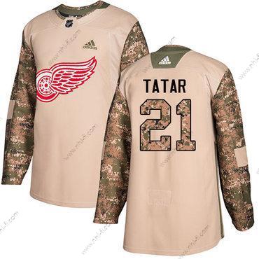 Adidas Detroit Red Wings #21 Tomas Tatar Maastokuvio Aito 2017 Veterans Day Ommeltu NHL Paita – Miesten