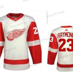 Adidas Detroit Red Wings #23 Lucas Raymond Valkoinen Road Aito NHL Paita – Miesten