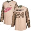 Adidas Detroit Red Wings #24 Bob Probert Maastokuvio Aito 2017 Veterans Day Ommeltu NHL Paita – Miesten