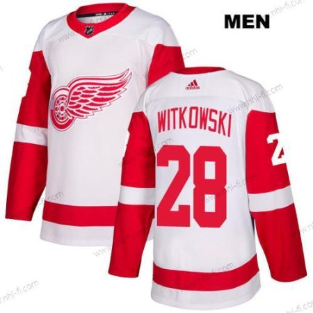 Adidas Detroit Red Wings #28 Luke Witkowski Valkoinen Kolmas Aito NHL Paita – Miesten