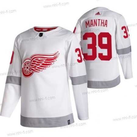 Adidas Detroit Red Wings #39 Anthony Mantha Valkoinen 2020-21 Käänteinen Retro Vaihtopaita NHL Paita – Miesten