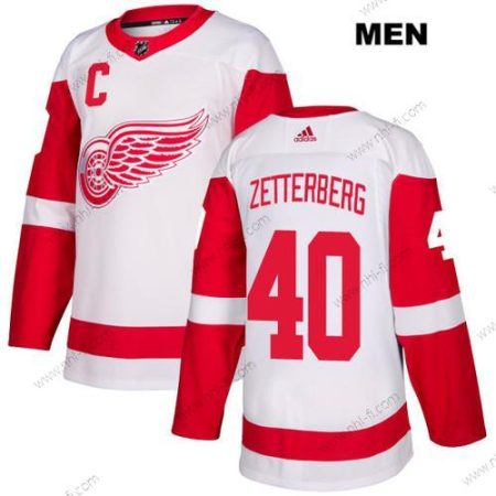 Adidas Detroit Red Wings #40 Henrik Zetterberg Valkoinen Kolmas Aito NHL Paita – Miesten