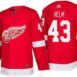 Adidas Detroit Red Wings #43 Darren Helm Punainen Kotiottelu 2017-2018 Jääkiekko Ommeltu NHL Paita – Miesten