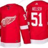 Adidas Detroit Red Wings #51 Frans Nielsen Punainen Kotiottelu 2017-2018 Jääkiekko Ommeltu NHL Paita – Miesten