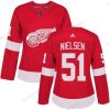 Adidas Detroit Red Wings #51 Frans Nielsen Punainen Kotiottelu Aito Ommeltu NHL Paita – Naisten