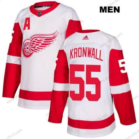 Adidas Detroit Red Wings #55 Niklas Kronwall Valkoinen Kolmas Aito NHL Paita – Miesten