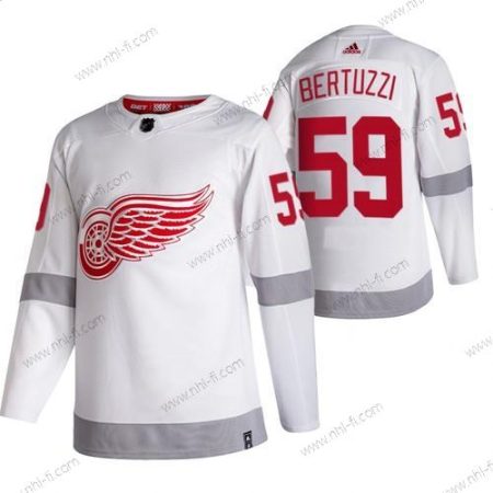 Adidas Detroit Red Wings #59 Tyler Bertuzzi Valkoinen 2020-21 Käänteinen Retro Vaihtopaita NHL Paita – Miesten