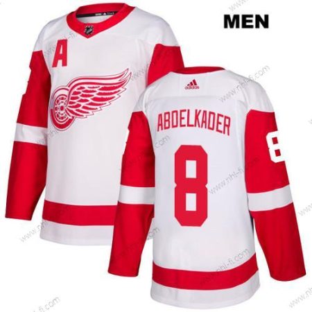 Adidas Detroit Red Wings #8 Justin Abdelkade Valkoinen Kolmas Aito NHL Paita – Miesten