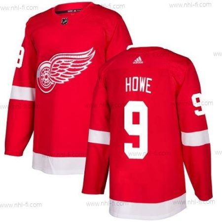 Adidas Detroit Red Wings #9 Gordie Howe Punainen Kotiottelu Aito Ommeltu NHL Paita – Nuoret