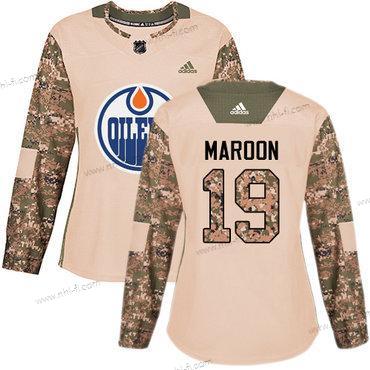 Adidas Edmonton Oilers #19 Patrick Maroon Maastokuvio Aito 2017 Veterans Day Ommeltu NHL Paita – Naisten